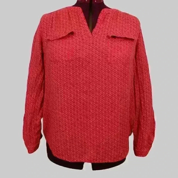 DALIA ladies blouse XL pink with white - Picture 1 of 10